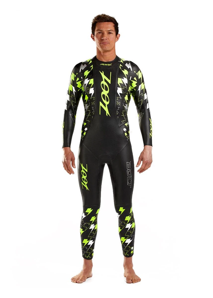 Zoot Men's Bolt Tri Wetsuit - Yellow / Silver 3 Zoot Men's Bolt Tri Wetsuit - Yellow / Silver