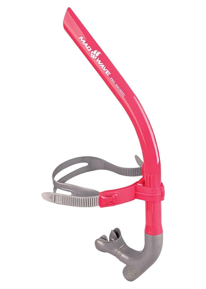 Mad Wave Pro Snorkel Breathe Trainer - Pink 3 Mad Wave Pro Snorkel Breathe Trainer - Pink