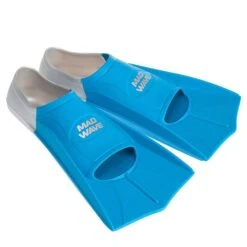 Mad Wave Short Blade Training Fins - Blue