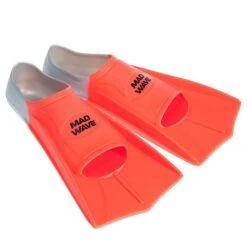 Mad Wave Short Blade Training Fins - Orange