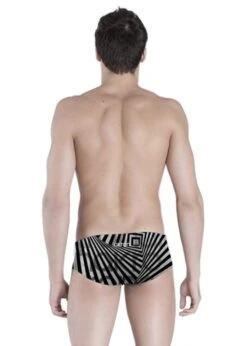 Akron Trap 14cm Trainer Swim Trunk - White / Black -Best Swimming Equipment 1246 bk