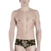 Akron Save The Leopard 14cm Trainer Swim Trunk - Black / Yellow -Best Swimming Equipment 1276 fr 1