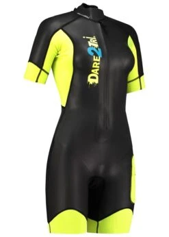 Dare2Tri Womens SwimRun GO Wetsuit - Black / Yellow 8 Dare2Tri Womens SwimRun GO Wetsuit - Black / Yellow -Best Swimming Equipment 17041 swim2run go womens front