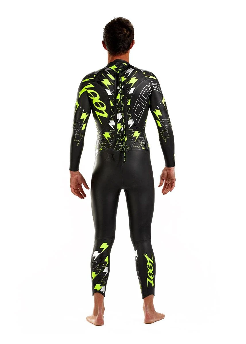 Zoot Men's Bolt Tri Wetsuit - Yellow / Silver 4 Zoot Men's Bolt Tri Wetsuit - Yellow / Silver - Image 2