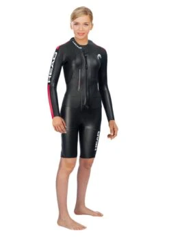 Head Swimrun Base Womens Shorty Wetsuit - Black / Red -Best Swimming Equipment 232034 452447 hqprd 1