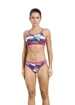 Aquafeel Women's Digital Slash Mini-Cross Back Swim Bikini -Best Swimming Equipment 23870 01 17 11 01 1