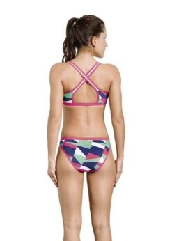 Aquafeel Women's Digital Slash Mini-Cross Back Swim Bikini -Best Swimming Equipment 23870 01 17 11 02 1