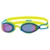 Zoggs Podium Mirror Goggles - Blue / Lime / Mirror -Best Swimming Equipment 302752 podium mirror yellow