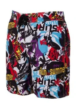 Arena Splash Bermuda Shorts Black / Multi-Coloured