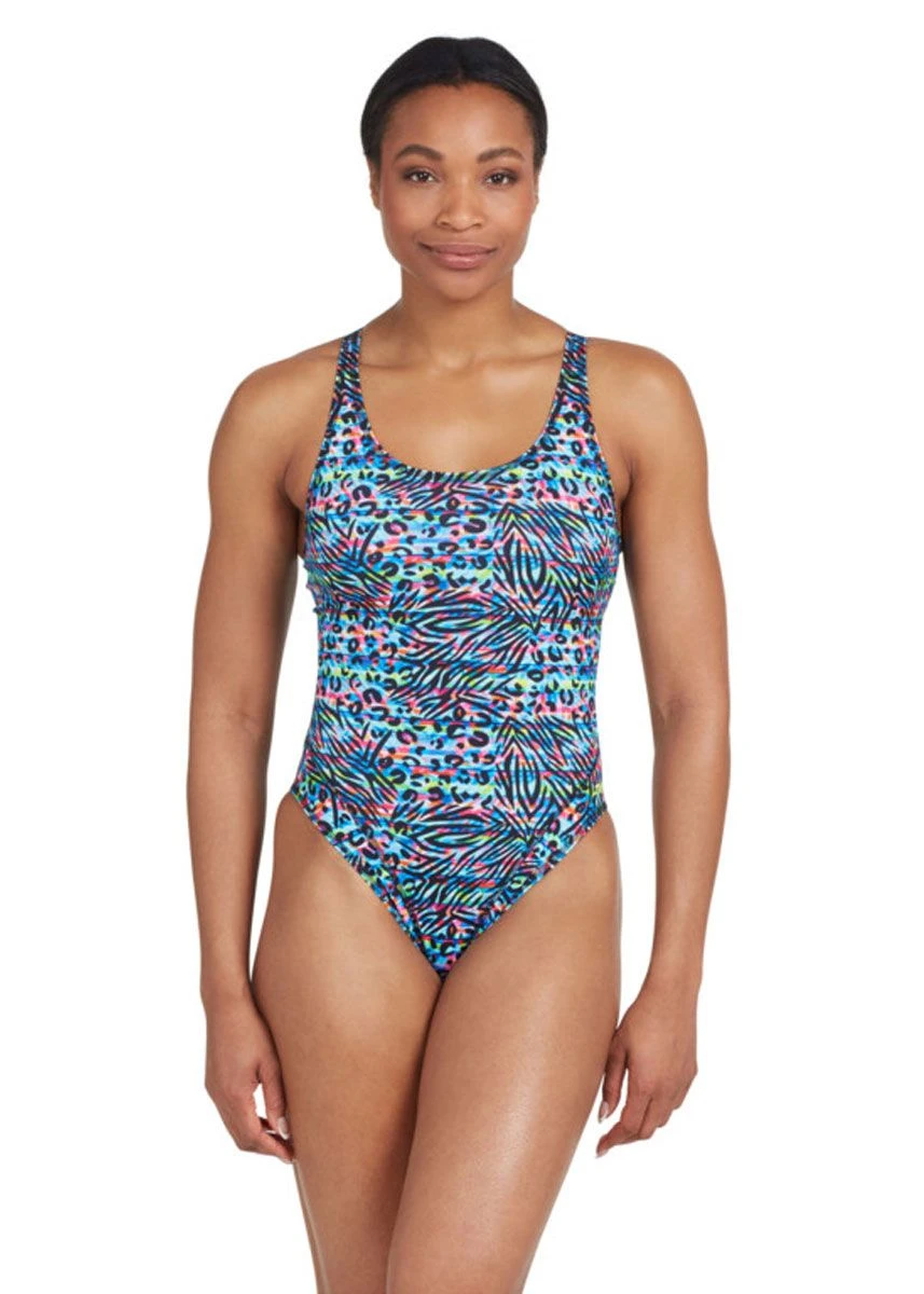 Zoggs Master Back Swimsuit - Namibia Print 4 Zoggs Master Back Swimsuit - Namibia Print - Image 2
