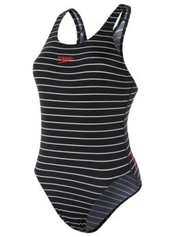 Speedo Endurance+ Printed Medalist Swimsuit - Black / White 15 Speedo Endurance+ Printed Medalist Swimsuit - Black / White -Best Swimming Equipment 8 11692c891