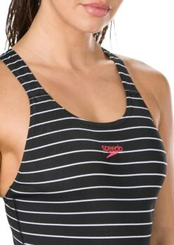 Speedo Endurance+ Printed Medalist Swimsuit - Black / White 14 Speedo Endurance+ Printed Medalist Swimsuit - Black / White -Best Swimming Equipment 8 11692c891 d