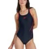 Speedo Hyperboom Placement Racerback Swimsuit - True Navy/ Siren Red -Best Swimming Equipment 8 12318h144 1