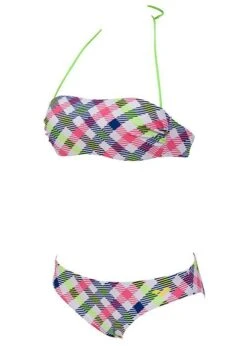 Arena Womens Checks Bandeau Swim Bikini White/Multi-coloured 9 Arena Womens Checks Bandeau Swim Bikini White/Multi-coloured -Best Swimming Equipment 87061 16 checks bandeau 2