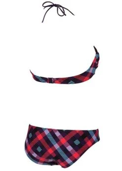 Arena Womens Checks Bandeau Swim Bikini Purple/Multi-coloured 9 Arena Womens Checks Bandeau Swim Bikini Purple/Multi-coloured -Best Swimming Equipment 87061 99 checks bandeau back 2