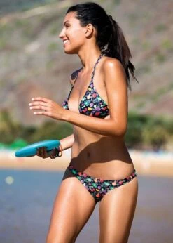 Arena Womens Little Fruit Neckholder Swim Bikini Black -Best Swimming Equipment arena little fruit neckholder bikini black