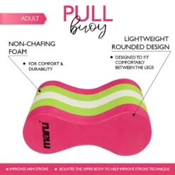 Maru Pull Buoy - Pink / Lime / White -Best Swimming Equipment at6092 br c d2 4