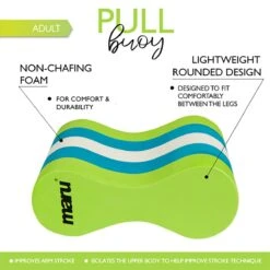 Maru Pull Buoy - Lime / Blue / White -Best Swimming Equipment at7126