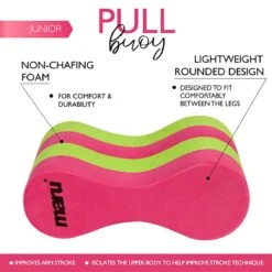 Maru Junior Pull Buoy - Pink / Lime -Best Swimming Equipment at7128