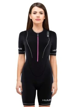 HUUB Women's Aura Long Course Tri Suit - Black / Purple