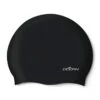 Dolfin Solid SIlicone Cap - Black 1 Dolfin Solid SIlicone Cap - Black -Best Swimming Equipment cap 8