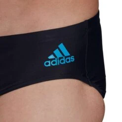 Adidas Mens Badge Swim Trunk - Black / Blue -Best Swimming Equipment fj4698 1
