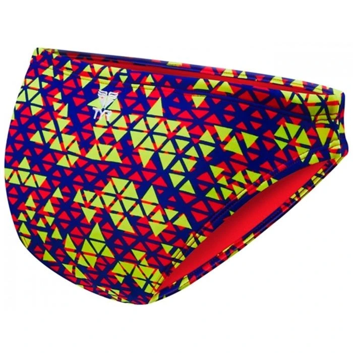 TYR Modena Trinity Swim Bikini Bottom - Red / Yellow 4 TYR Modena Trinity Swim Bikini Bottom - Red / Yellow - Image 2