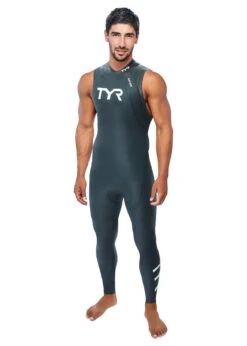 TYR Men's Category 1 Sleeveless Wetsuit - Black