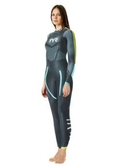 TYR Women's Category 2 Wetsuit - Black/Blue