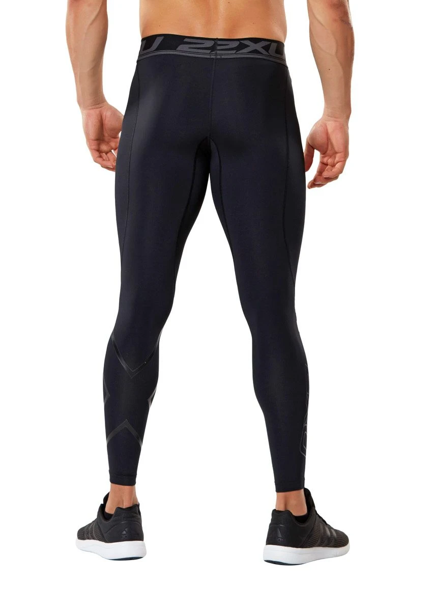 2XU Men's Accelerate Compression Tights - Black/Nero 6 2XU Men's Accelerate Compression Tights - Black/Nero - Image 4