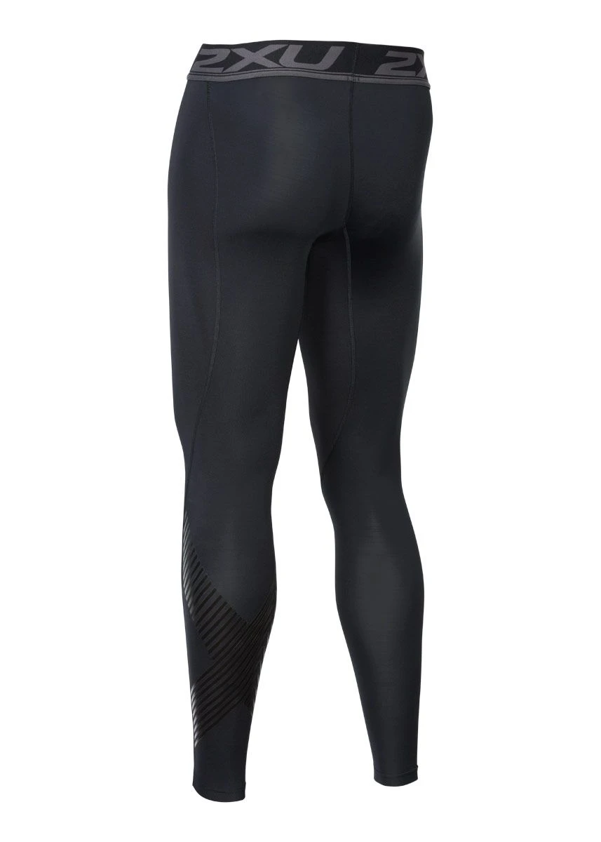 2XU Men's Accelerate Compression Tights - Black/Arrow Stripe Nero 7 2XU Men's Accelerate Compression Tights - Black/Arrow Stripe Nero - Image 5