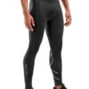 2XU Men's MCS X Training Competition Tights - Black/Denim -Best Swimming Equipment ma5365b blk dnm 00