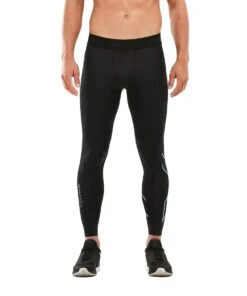 2XU Men's MCS X Training Competition Tights - Black/Denim -Best Swimming Equipment ma5365b blk dnm 01