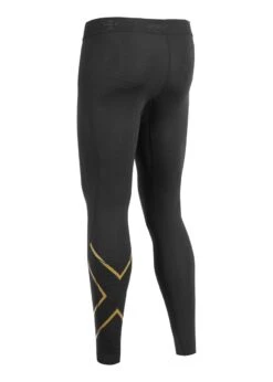 2XU Men's MCS X Training Competition Tights - Black/Gold -Best Swimming Equipment ma5365b blk gld 01