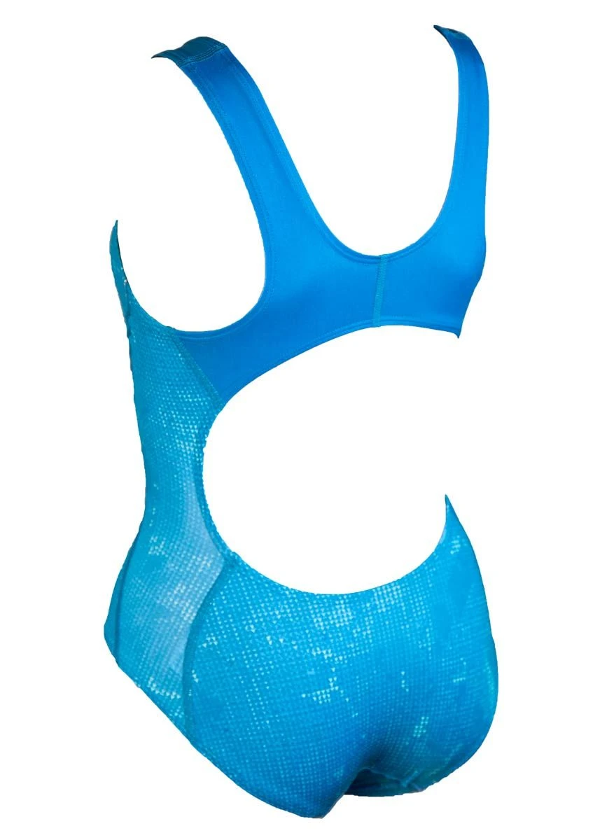 Orca Women's Swimsuit - Blue 4 Orca Women's Swimsuit - Blue - Image 2