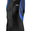 TYR Male Competitor Singlet Black/Blue -Best Swimming Equipment scms6 093