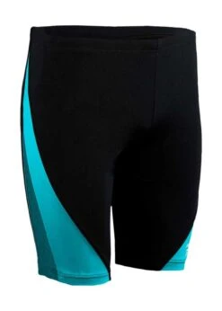 Phelps Men's Arkos Jammer - Black/Turquoise -Best Swimming Equipment sm434014 3 1 2
