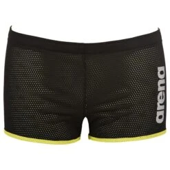Arena Square Cut Drag Shorts Black/Green Sizes S-XL -Best Swimming Equipment squarecutdragsuit 1e36650 a 44528