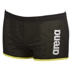 Arena Square Cut Drag Shorts Black/Green Sizes S-XL