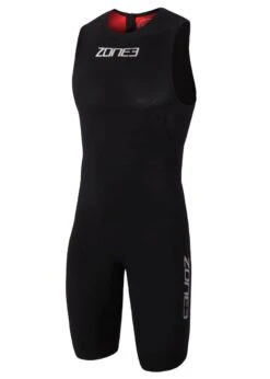 Zone3 Men's Streamline Sleeveless Swim Skin - Black / Red