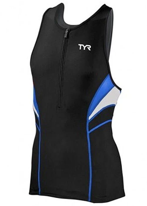 TYR Competitor Male Triathlon Tank Black/White/Blue 3 TYR Competitor Male Triathlon Tank Black/White/Blue