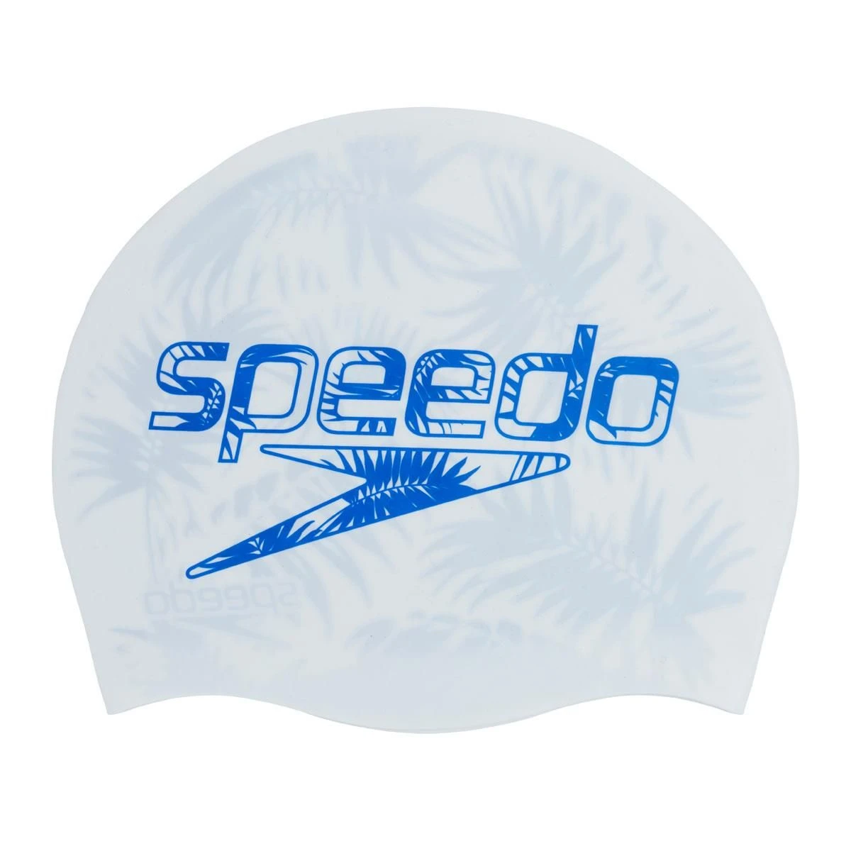 Speedo Junior Reversible Slogan Cap - White/ Beautiful Blue 6 Speedo Junior Reversible Slogan Cap - White/ Beautiful Blue - Image 4
