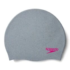 Speedo Recycled Silicone Cap - White/ Multi/ Fluro Pink