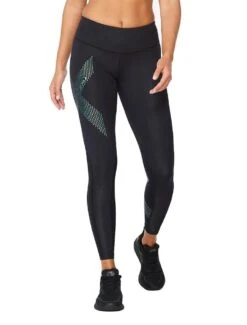 2XU Women's Motion Mid-Rise Compression Tights - Black / Cloud Blue 7 2XU Women's Motion Mid-Rise Compression Tights - Black / Cloud Blue -Best Swimming Equipment tumbnail 1b5478f0 9aef 40a4 a83a 4d5a24a06d55