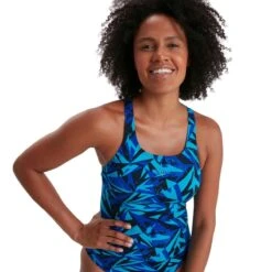 Speedo Boom Logo Allover Medalist Swimsuit - Navy/ Blue/ Pool -Best Swimming Equipment tumbnail 2e0b39ee 65f7 439a a7b4 5280ca764931