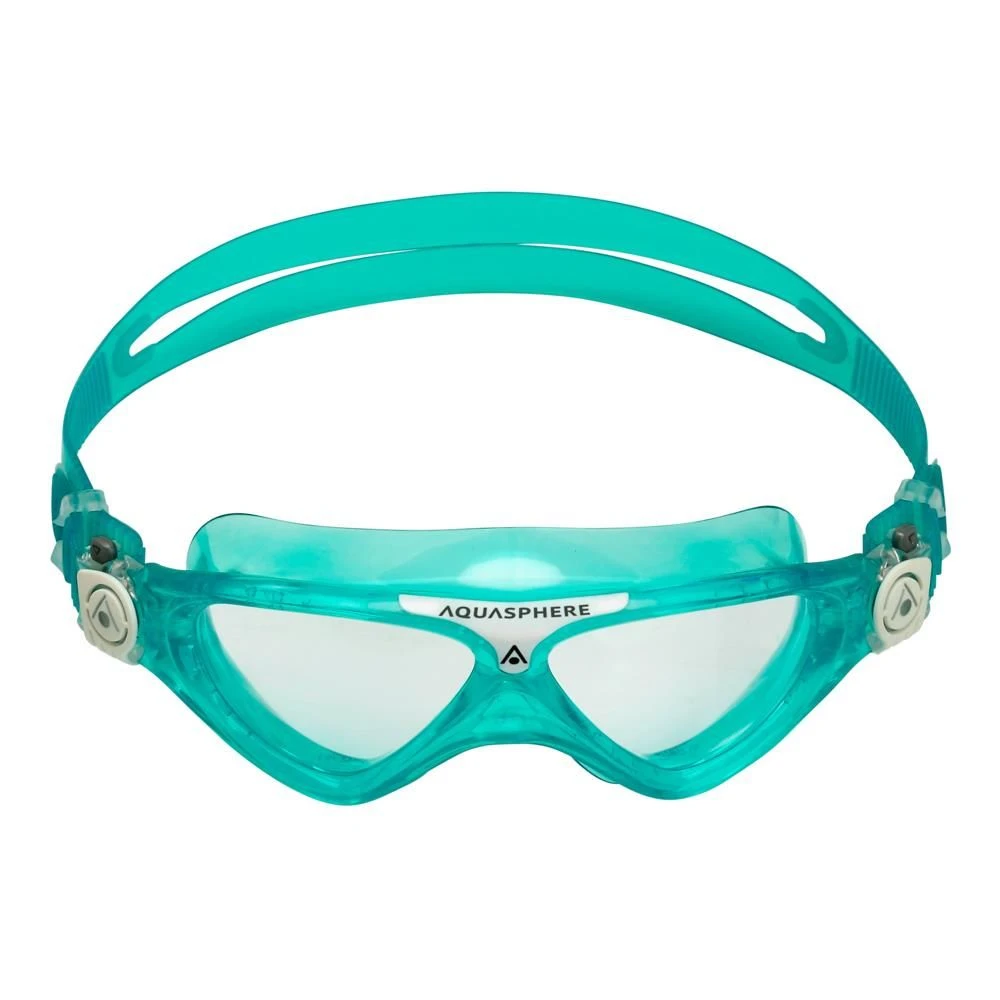 Aqusphere Vista Junior Clear Lens Goggles - Green/White 4 Aqusphere Vista Junior Clear Lens Goggles - Green/White - Image 2