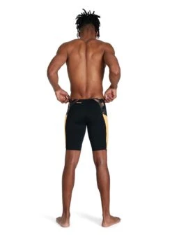 Speedo ECO END+ Splice Jammer - Black/ Papaya Punch/ USA Charcoal