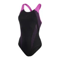 Speedo Plastisol Laneback Swimsuit - Black/ Neon Orchid -Best Swimming Equipment tumbnail 48618b3b 8bf4 4c7e 8cea 51b7ee73cf0d