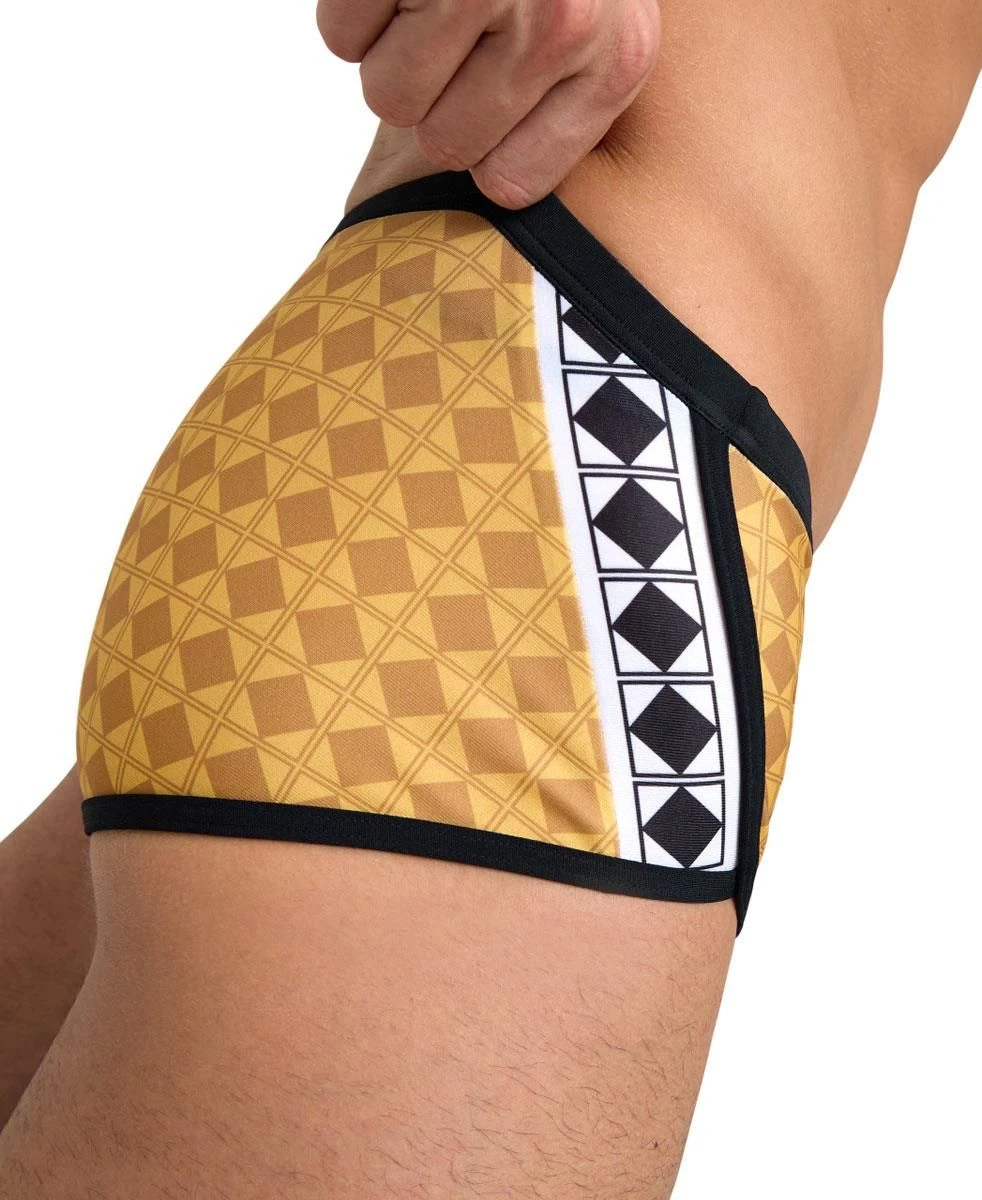 Arena 50th Anniversary Limited Edition Low Waist Short - Gold/Multi/Black 7 Arena 50th Anniversary Limited Edition Low Waist Short - Gold/Multi/Black - Image 5