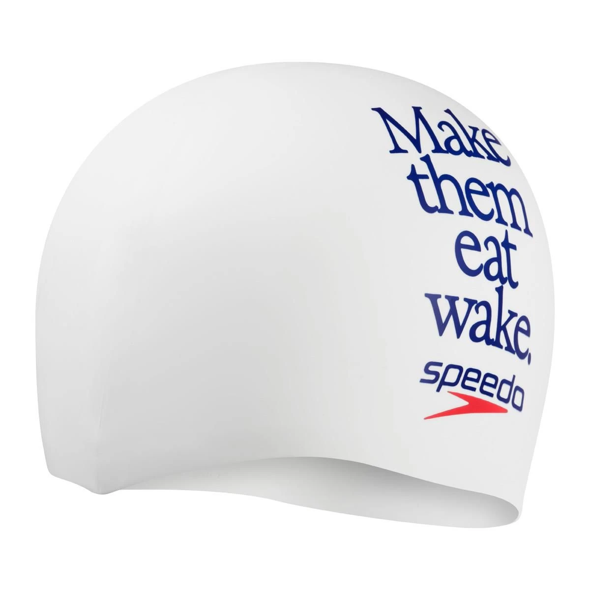 Speedo Logo Placement Silicone Cap - White/ Reflex Blue/ Speedo Red 4 Speedo Logo Placement Silicone Cap - White/ Reflex Blue/ Speedo Red - Image 2